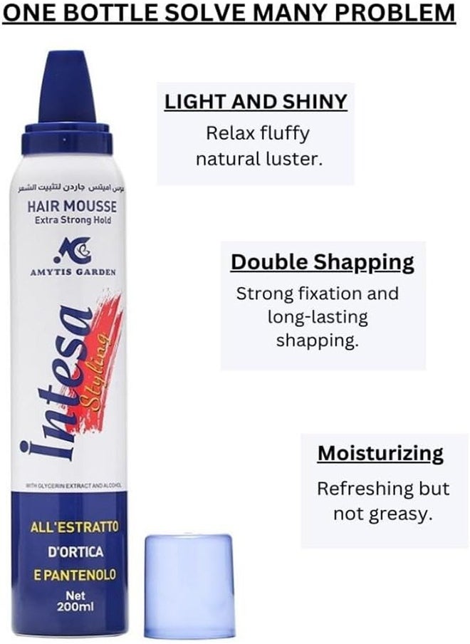 AMYTIS GARDEN Hair Mousse extra strong hold 200 ml  - Image 5