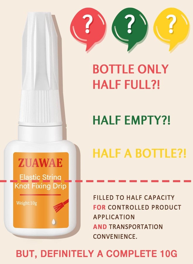 ZUAWAE Jewelry Glue for Elastic String, Bracelet Glues with 1mm Elastic String for Bracelets to Clay Beads Bracelet Making Kit, Jewelrys Fixing Kit, Jewelry Making Supplies - Image 3