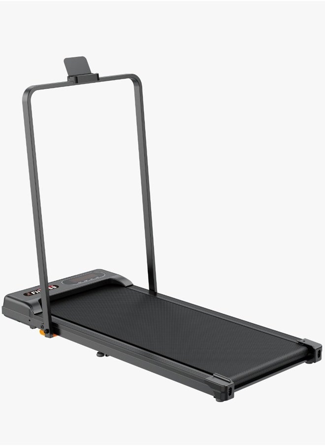 Fitness World Universal Treadmill 100kg Capacity 1.75HP 2-in-1 Foldable 2-Level Manual Incline with Remote Control, Equipped with iPad Holder and Wheels for Easy Mobility  - Image 5