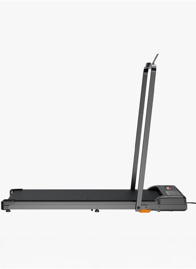 Universal Treadmill 100kg Capacity 1.75HP 2-in-1 Foldable 2-Level Manual Incline with Remote Control, Equipped with iPad Holder and Wheels for Easy Mobility