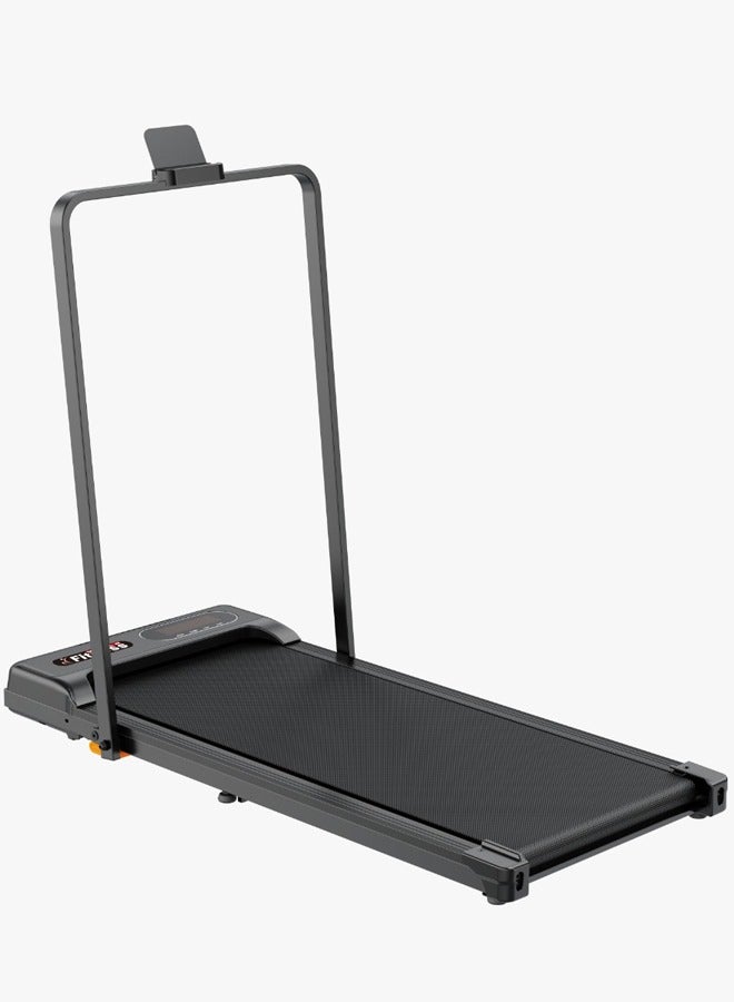 Fitness World Universal Treadmill 100kg Capacity 1.75HP 2-in-1 Foldable 2-Level Manual Incline with Remote Control, Equipped with iPad Holder and Wheels for Easy Mobility - Image 5