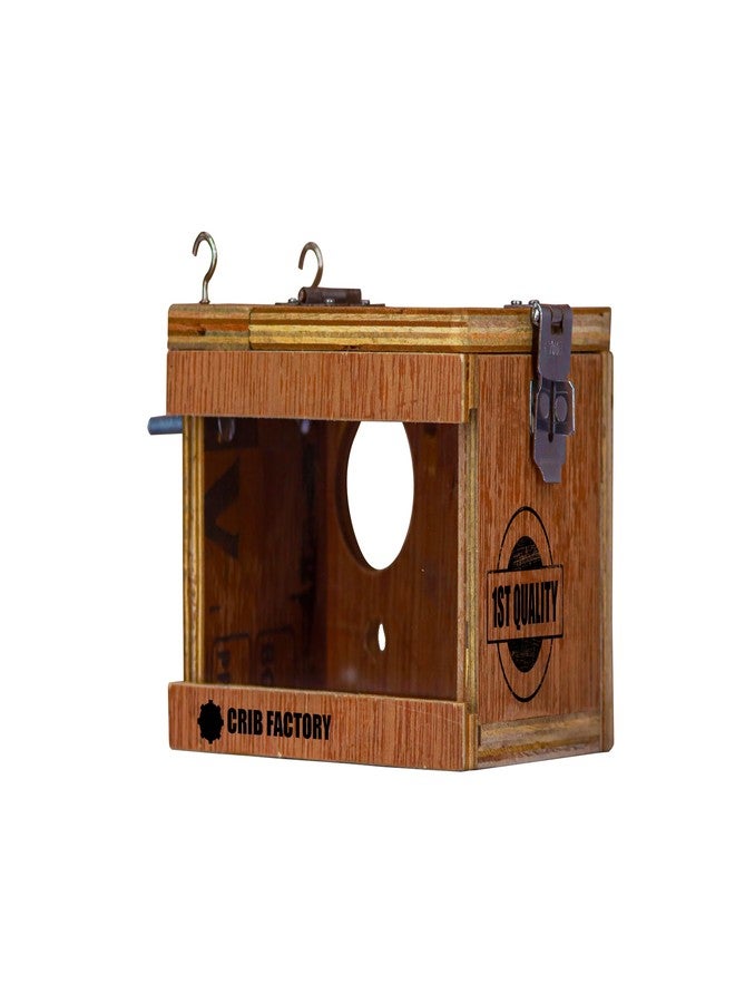 CRIB FACTORY CRIBFACTORY | WOOODEN BREEDING Box for Finches | ONE Side Transparent | 7x5x5 INCH - Image 3