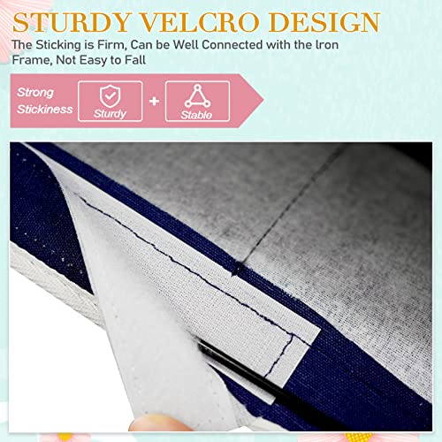 Ozzptuu Bedside Storage Caddy/Bedside Hanging Storage Bag for Headboards Bunk Beds Dorm Rooms Book Phone Magazine Holder (Navy Blue) - Image 5