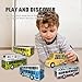 KIDAMI School Bus Toys Cars Set Die Cast Metal Toy Cars Double Decker City Bus Vehicles Openable Doors Pull Back Cars Play Toys for Birthday Gift Vehicle - Image 4