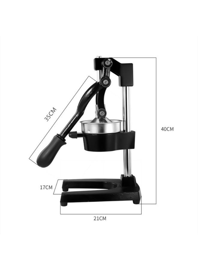 عصارة حمضيات من الحديد الزهر - عصارة يدوية كبيرة جدًا للاستخدام التجاري | عصارة فواكه متينة للاستخدام على سطح الطاولة لعصير البرتقال والليمون والرمان الطازج | فلتر احترافي من الفولاذ المقاوم للصدأ - Image 2