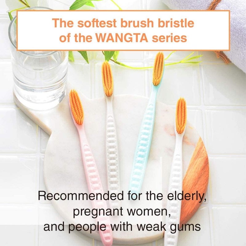 Samjung Wangta Soft Toothbrush, 10 Pack (Gold) â€“ Best Manual Toothbrush for Maximum, Efficient Cleaning and Sensitive Gums and Teeth - Image 2