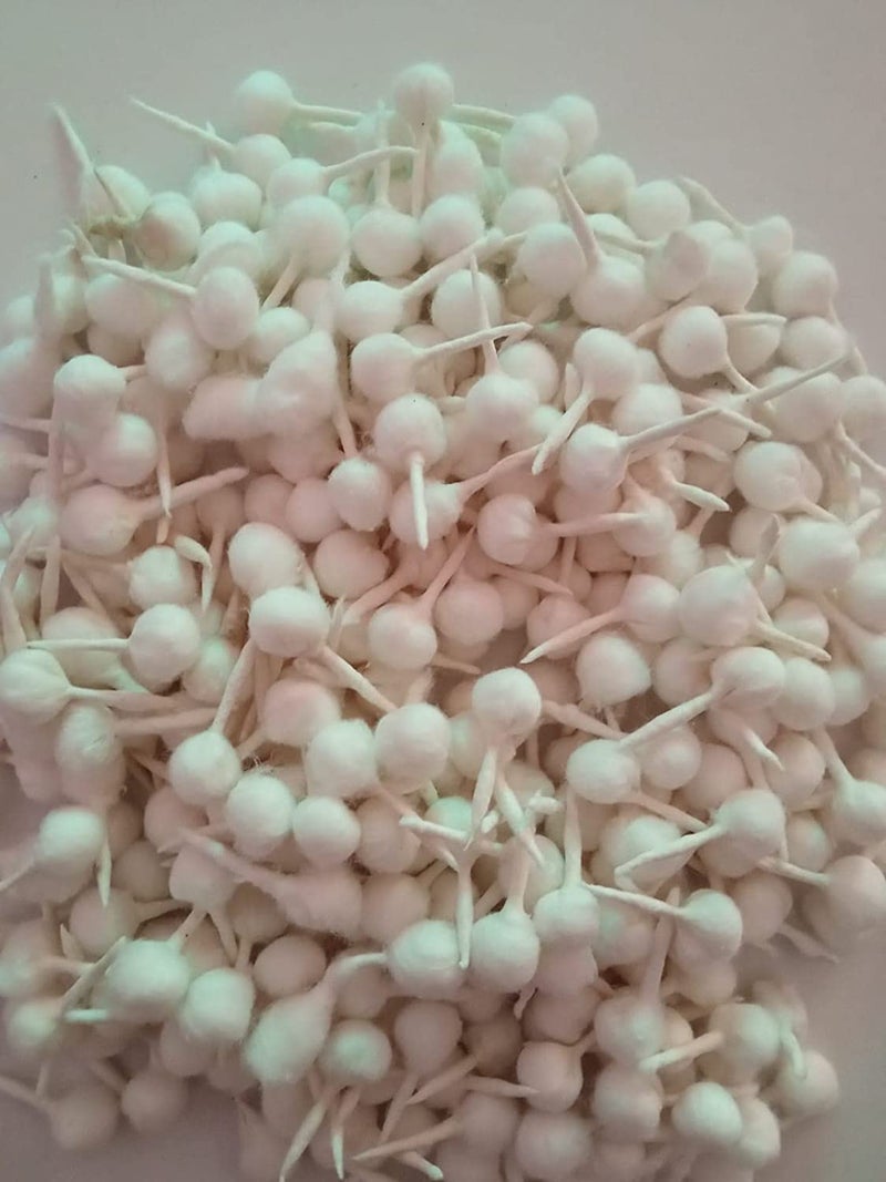 Agnirva Agnirva Round Cotton Wicks Phool Batti Diya Batti Rui Batti For Pooja White Pack of 500 Pcs  - Image 1
