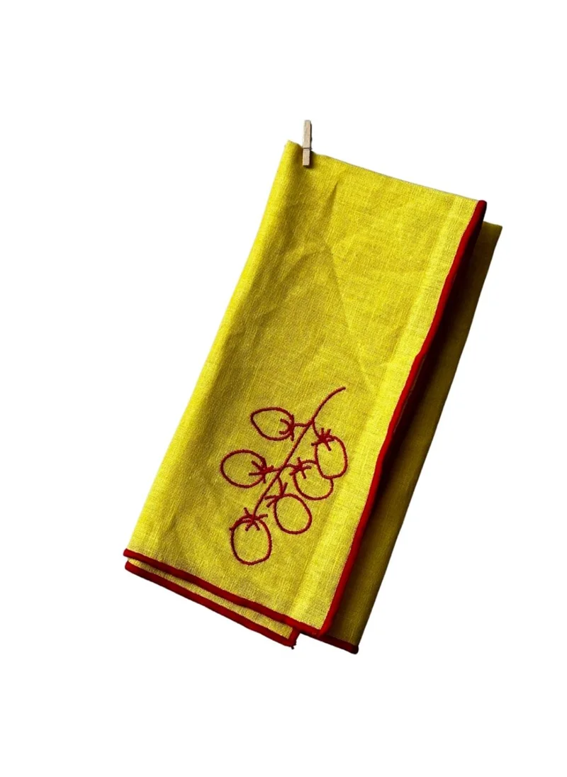 Maegen Embroidered Napkins - You Say Tomato