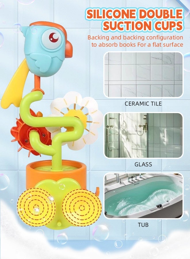 Soft Touch Baby Bath Toy Toddler Bathtub Toy with Suction Cup, Kids Water Spinner for Tub Pool, Birthday Gifts 18+ Months Baby - Image 5