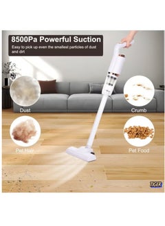 Cordless Hand Vac – Quick Clean Rechargeable Handheld Vacuum Cleaner with Large Dustbowl, Wall-Mountable, Bagless, Lightweight, and Wireless Design – Ideal for Home, Car, and Quick Cleanups – Efficient Charging, Perfect for Daily Use
