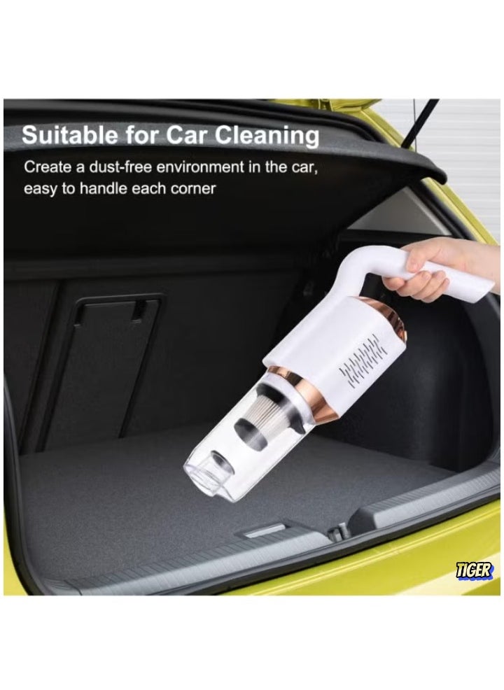 TIGER - Cordless Hand Vac – Quick Clean Rechargeable Handheld Vacuum Cleaner with Large Dustbowl, Wall-Mountable, Bagless, Lightweight, and Wireless Design – Ideal for Home, Car, and Quick Cleanups – Efficient Charging, Perfect for Daily Use - Image 1