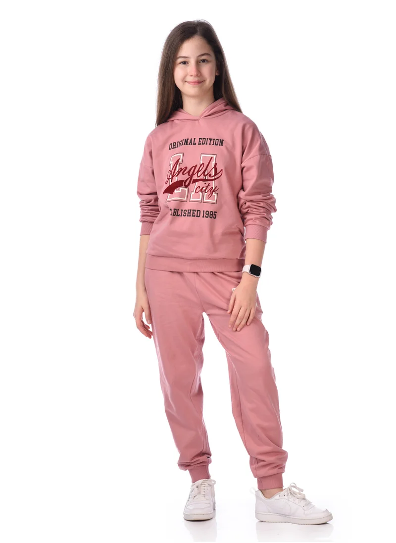 victor and jane Flock Printed Hoodie With Matching Joggers Comfy Fit