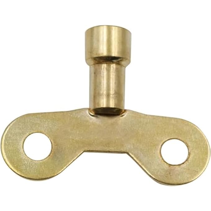 GOLDEN RADIATOR PLUMBING BLEED BLEEDING KEY SOLID BRASS RADIATOR PLUMBING KEYS METAL FOR VENTING AIR SWITCH SPOOL RADIATOR KEYS FOR BLEEDING OLD HOME RADIATORWRENCHESEASY TO USE - Image 1