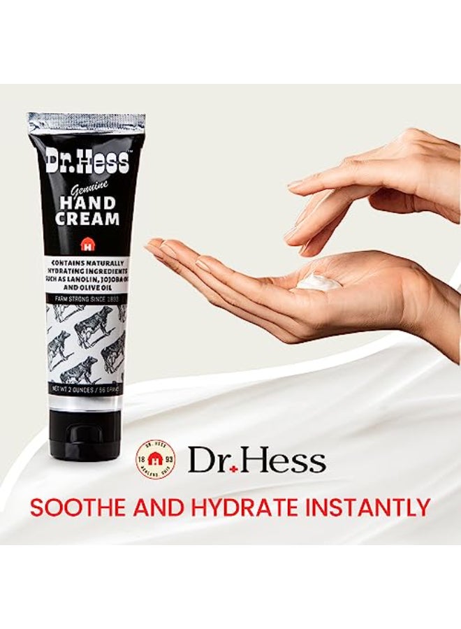 Dr Hess Genuine Hand Cream Nourishing Softening Lotion for Dry Cracked Hands Heels Eczema Relief with Lanolin Beeswax Olive Oil Vitamin E CrueltyFree Paraben SulfateFree 2 oz - Image 3