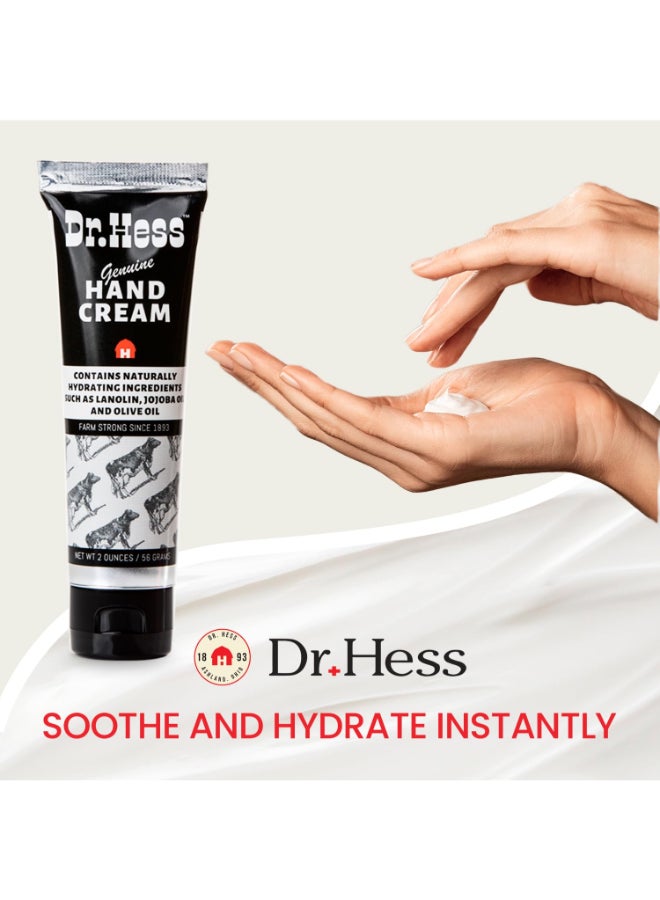 Dr Hess Genuine Hand Cream Nourishing Softening Lotion for Dry Cracked Hands Heels Eczema Relief with Lanolin Beeswax Olive Oil Vitamin E CrueltyFree Paraben SulfateFree 2 oz - Image 4