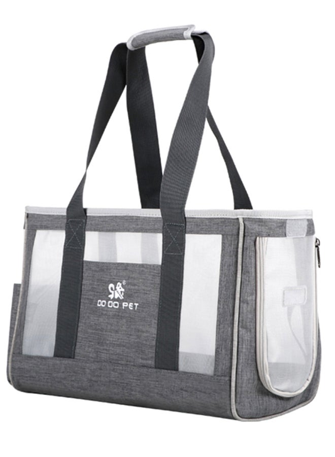 NIBEMINENT Portable Pet Travel Bag Grey 45 x 5cm - Image 1