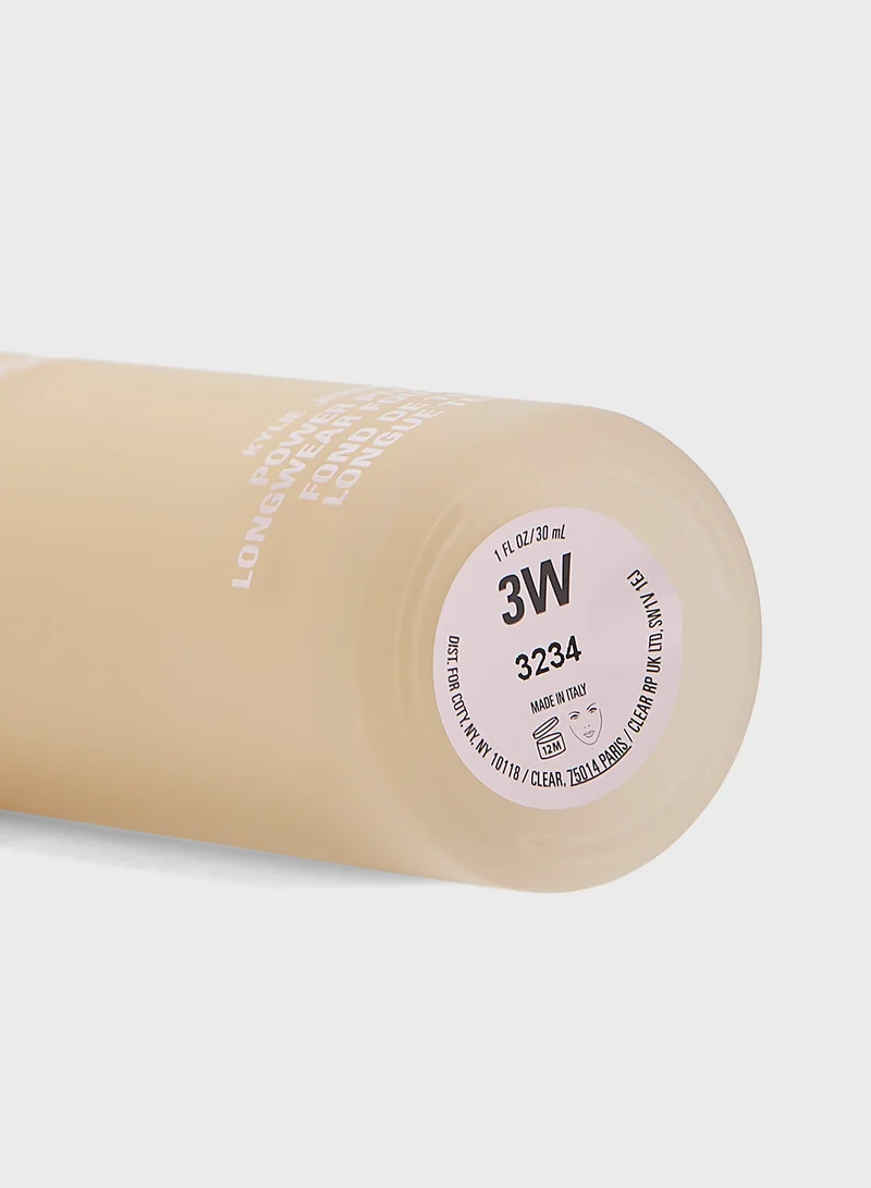 Kylie Cosmetics Power Plush Longwear Foundation - 3W, 30Ml