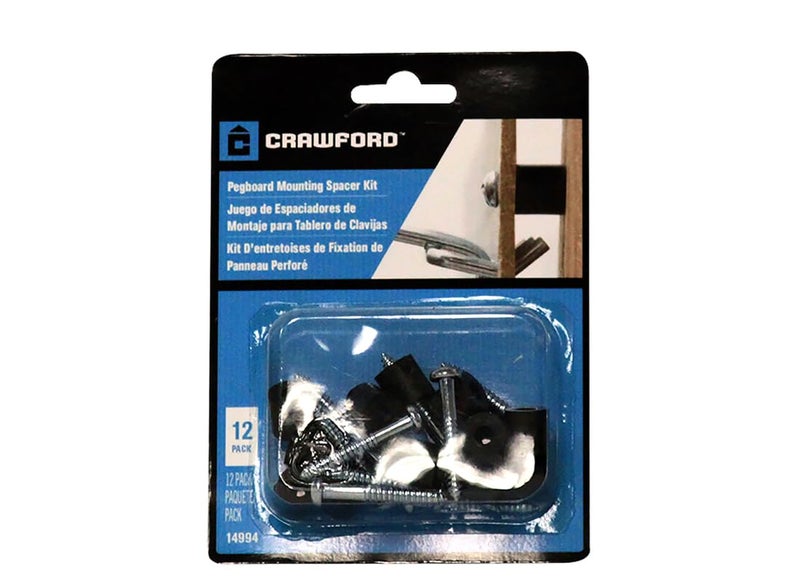 Crawford Pegboard Mounting Kit - 12 Count - Image 4