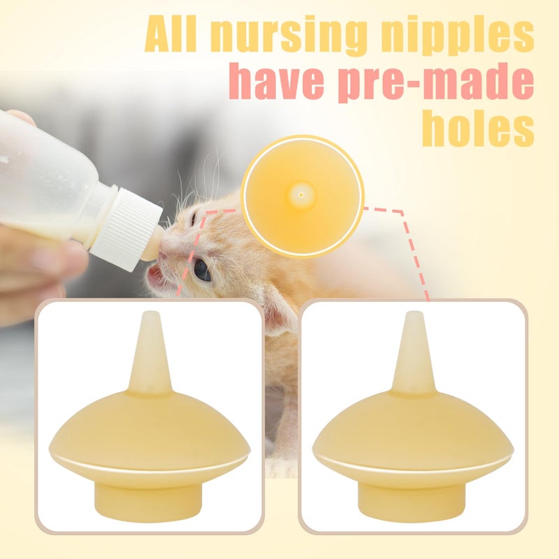 Xuanda Mini Pet Feeding Bottle and Syringes with Nipples for Small Cat Dog Animals (Model 4) - Image 3