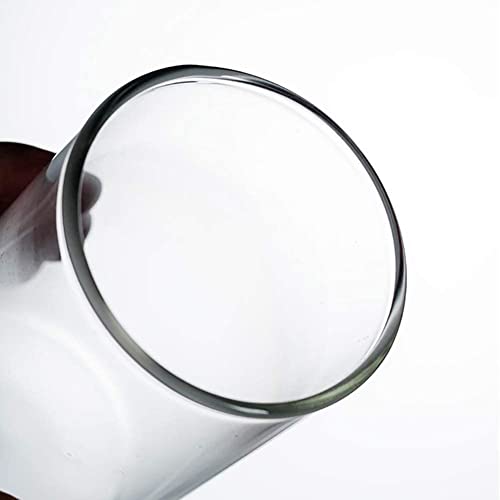 ISKO® Crystal Cut Borosilicate Water Glasses - 350 ml Set of 6 Transparent Long Glass Microwave Safe/Heat Resistant/Dish Washer| Juice Glass | Plaza Tumbler - Image 5