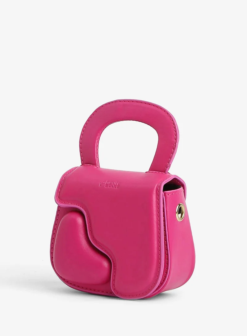 Haute Sauce  The Micro Pillow Heart Sling Bag - Barbie Pink for Women | Best Price UAE