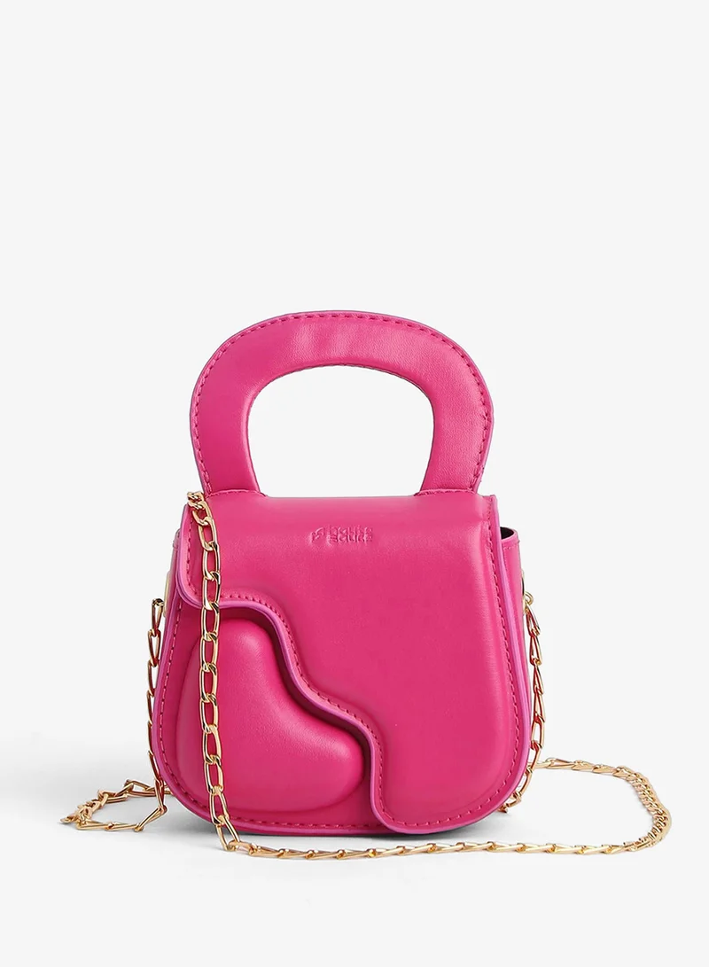 Haute Sauce  The Micro Pillow Heart Sling Bag - Barbie Pink for Women | Best Price UAE