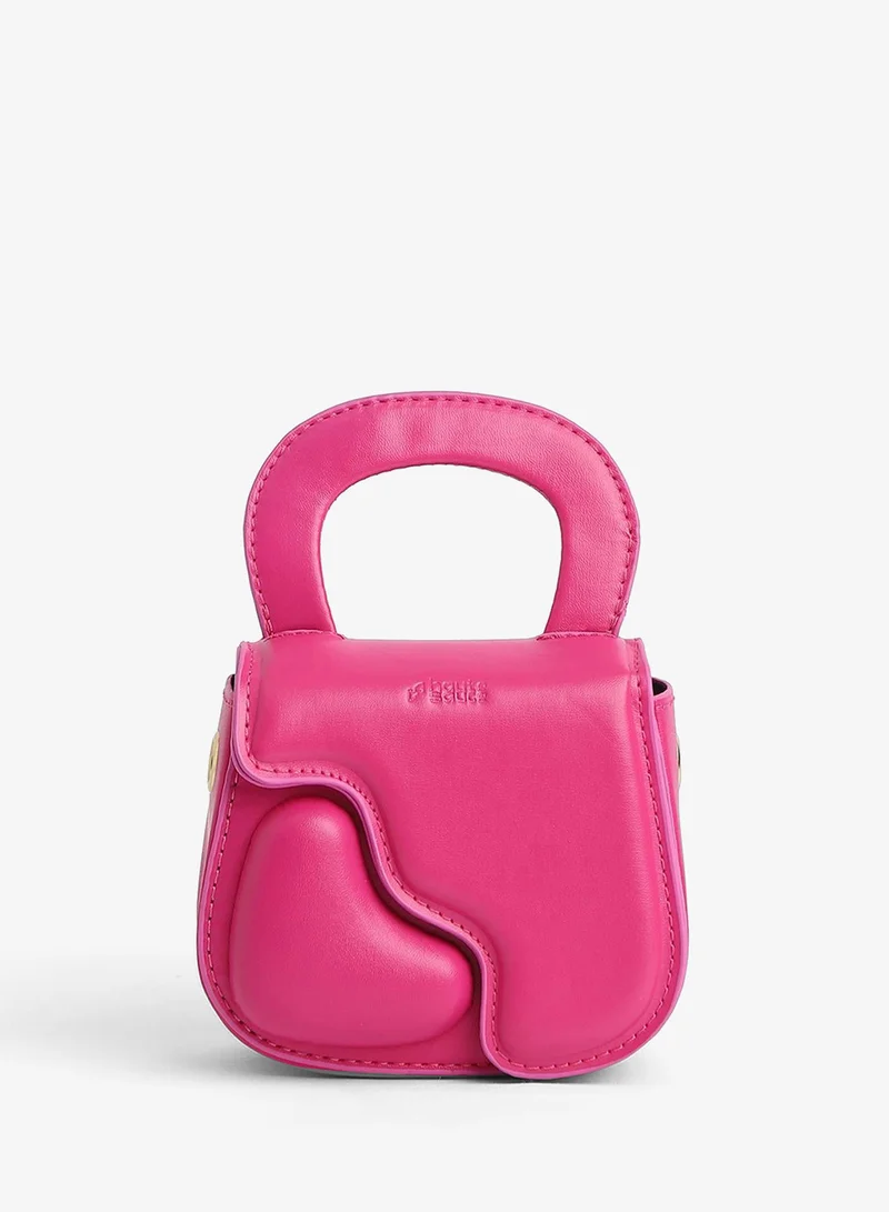 Haute Sauce  The Micro Pillow Heart Sling Bag - Barbie Pink for Women | Best Price UAE