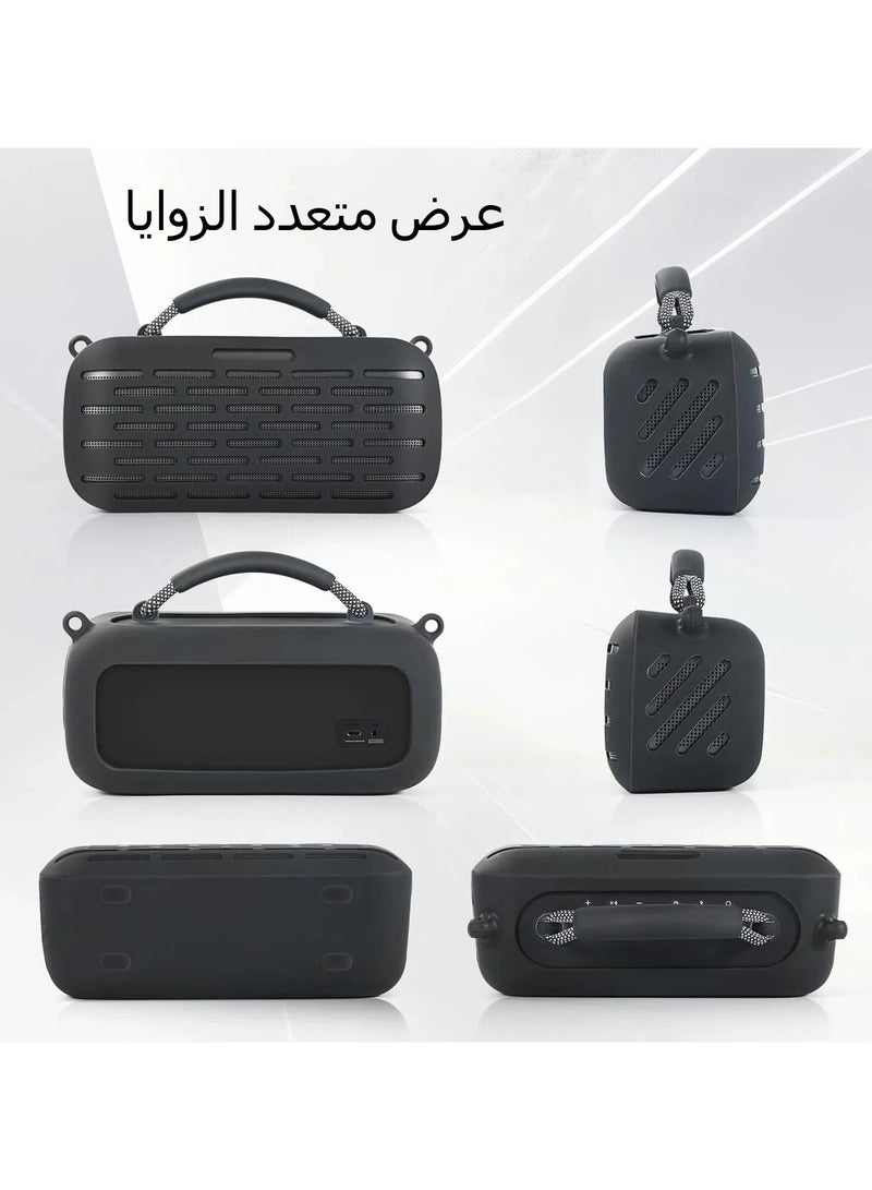 general Silicone speaker case, durable silicone protective case with adjustable shoulder strap for a perfect fit for Bose SoundLink Max portable speakers for everyday use and travel - Image 2