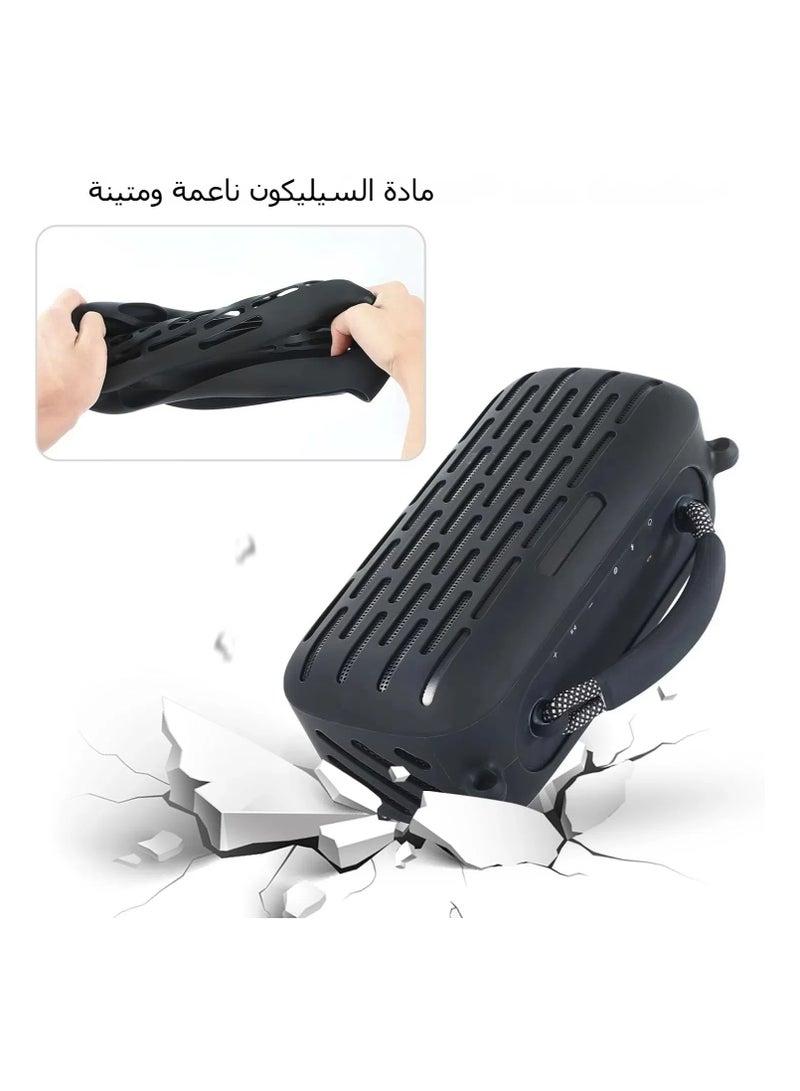 general Silicone speaker case, durable silicone protective case with adjustable shoulder strap for a perfect fit for Bose SoundLink Max portable speakers for everyday use and travel - Image 5