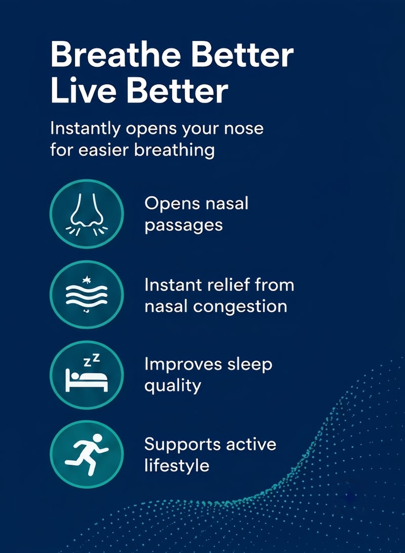Breathe Right Extra Clear Nasal Strips for Nasal Congestion Relief, 44 Count (Pack of 1) - Packaging May Vary - Image 2