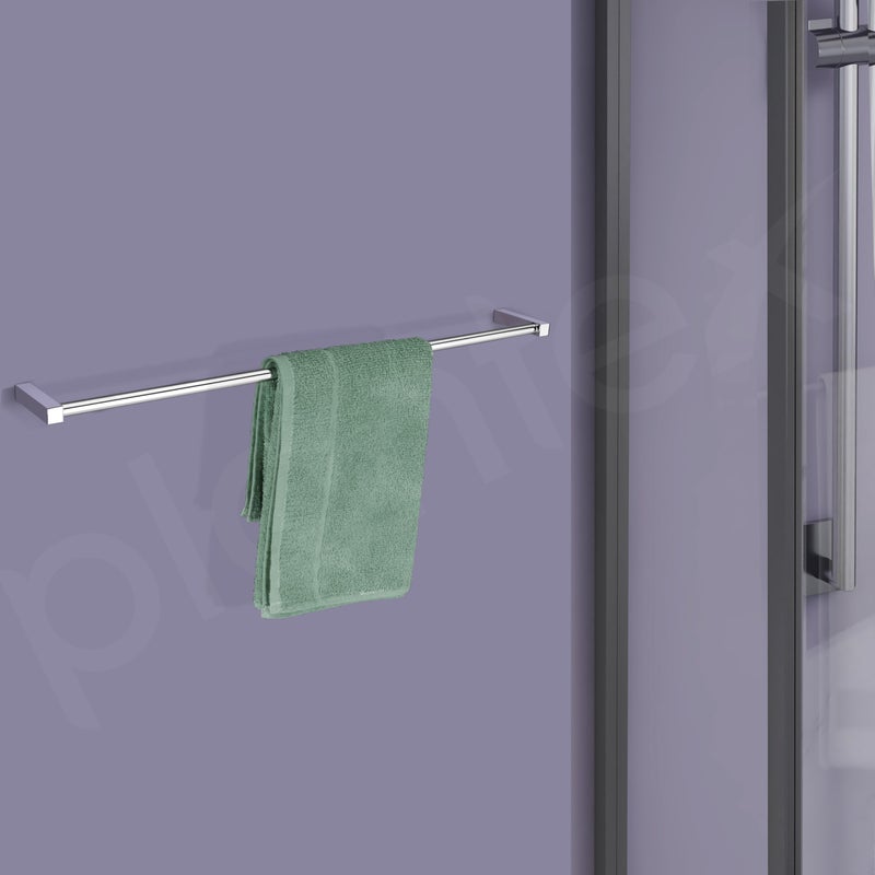 Plantex Stainless Steel Towel Hanger for Bathroom/Towel Rod/Towel Stand for Kitchen/Bathroom Accessories (24-inch) Chrome - Image 4