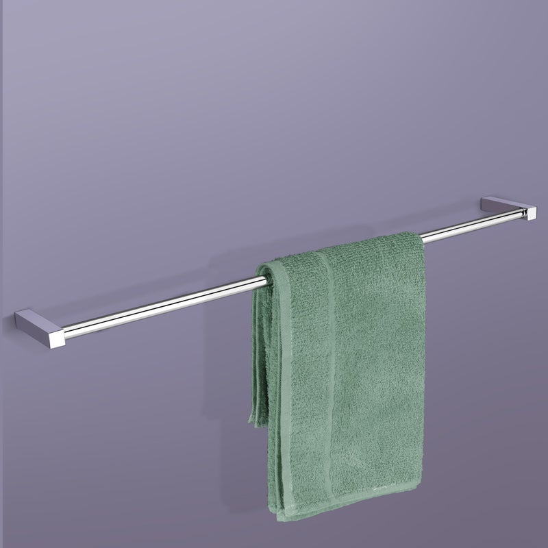 Plantex Stainless Steel Towel Hanger for Bathroom/Towel Rod/Towel Stand for Kitchen/Bathroom Accessories (24-inch) Chrome - Image 1