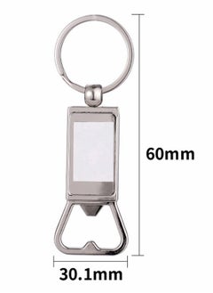 SYOSI Sublimation Blanks Products Keychain Bulk Set Creative Metal Blank Bottle Opener for DIY Arts Crafts Ornament Souvenir 10 Pack  - Image 5