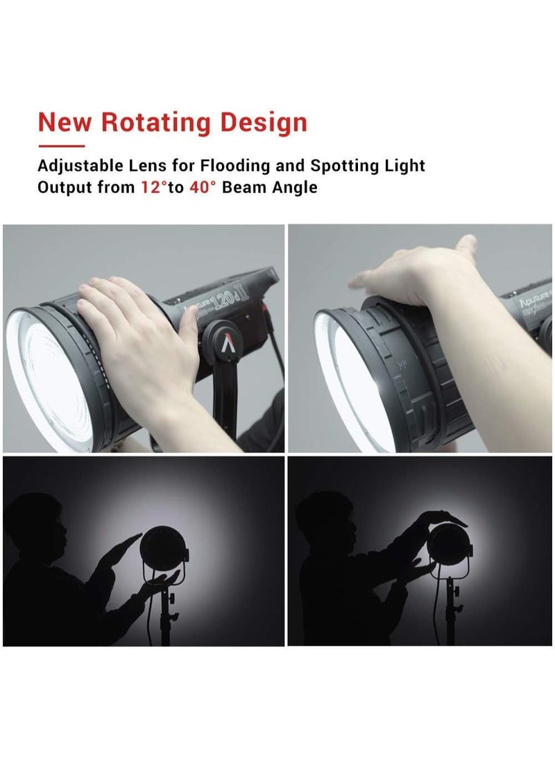 Aputure Fresnel 2X – 5.5″ Dual‑Lens Bowens Mount Fresnel with Rotating Barrel (12–40° Spot‑to‑Flood), Padded Carry Case - Image 4