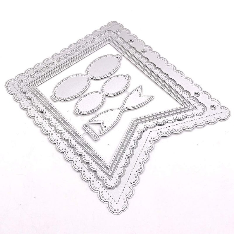 KSCRAFT Bunting Banner Planner Page Die Metal Cutting Dies Stencils for DIY ScrapbookingPhoto Album Decorative Embossing DIY Paper Cards