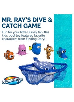 SwimWays Disney Finding Dory Mr. Ray Dive And Catch Game Bath Toys And Pool Party Supplies For Kids Ages 5 And Up  - Image 3