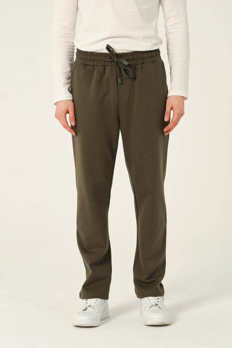 RICH Men's Basic Jogger Pants Scuba Sweatpants Straight Leg  - Image 2