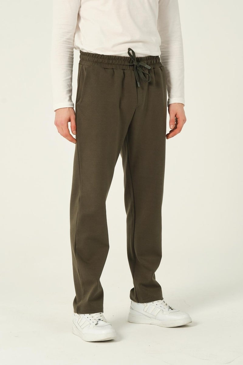 RICH Men's Basic Jogger Pants Scuba Sweatpants Straight Leg  - Image 3