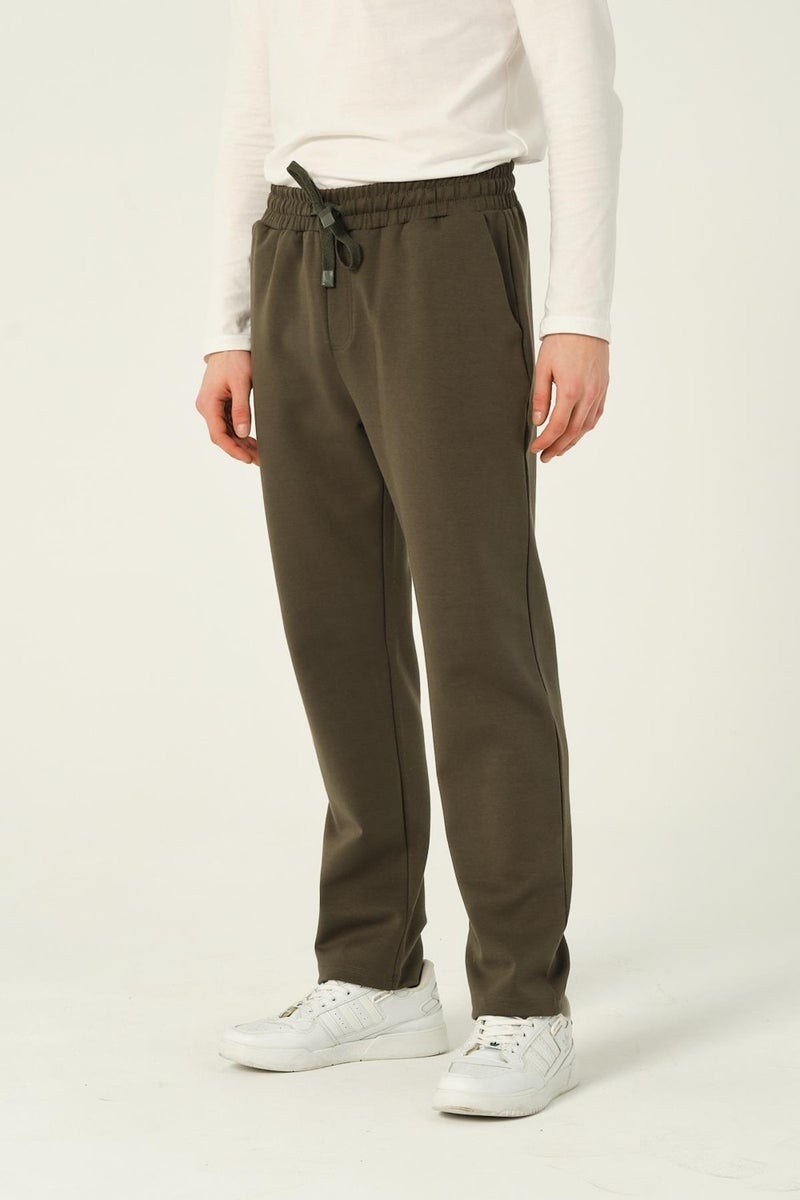 RICH Men's Basic Jogger Pants Scuba Sweatpants Straight Leg  - Image 1