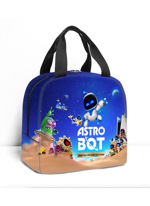 Astro Bot Plush Large Capacity Bento Bag Cosmic Robot Game Peripheral Handheld Lunch Insulated Bag