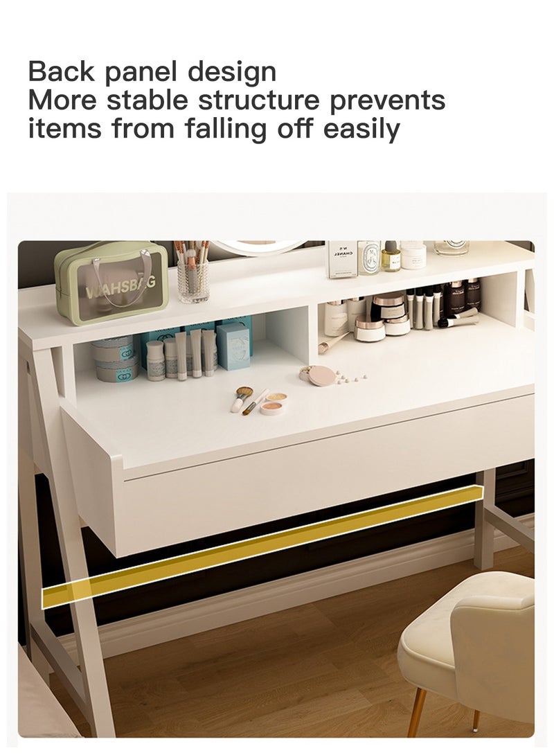 Sharpdo Modern Minimalist Bedroom Dressing Table With LED Mirror Dressing Table With Drawers Vanity Table Beautiful 60*40*126cm - Image 3