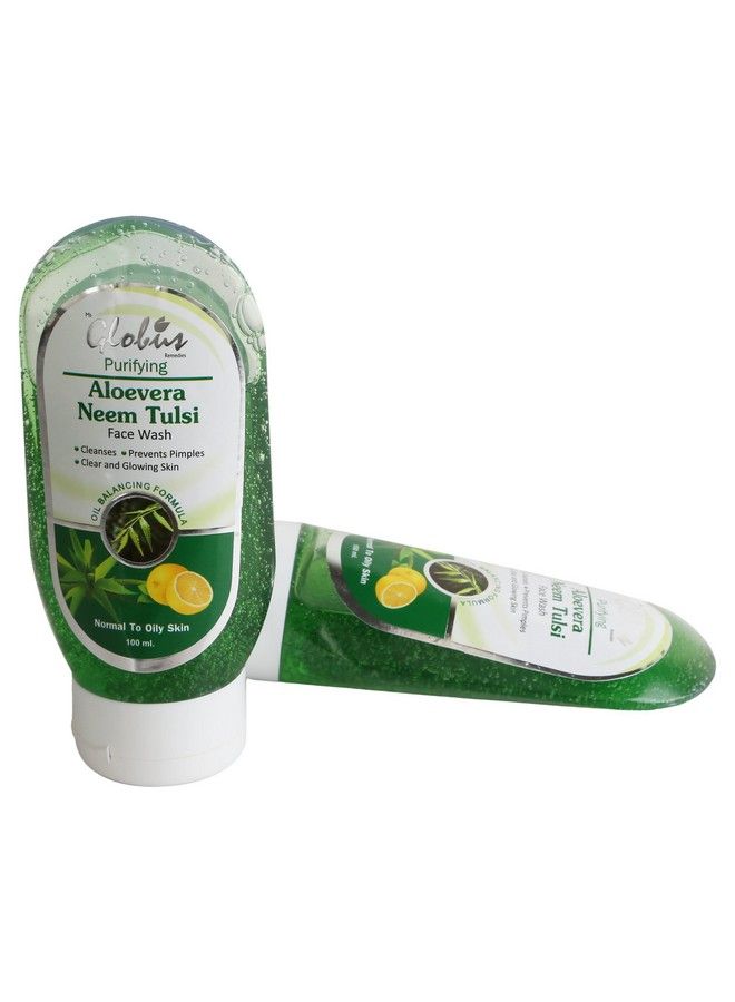 Globus Remedies Globus Aloe Vera Neem Tulsi Face Wash 100 Ml (Pack Of 3) - Image 5