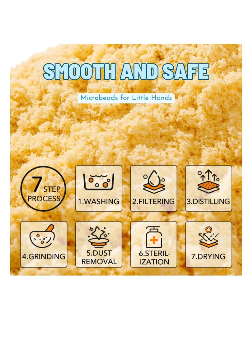 Mideer Magic Sand, Kinetic Sand Playset 2 kg: 23 Plastic Sand Molds for Indoor and Outdoor Play - Perfect Gift for Boys & Girls Ages 3-12, Tools Included - Image 5