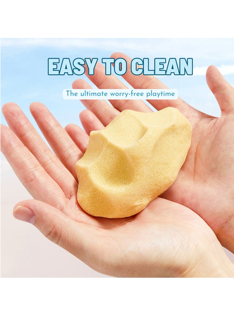 Mideer Magic Sand, Kinetic Sand Playset 2 kg: 23 Plastic Sand Molds for Indoor and Outdoor Play - Perfect Gift for Boys & Girls Ages 3-12, Tools Included - Image 4