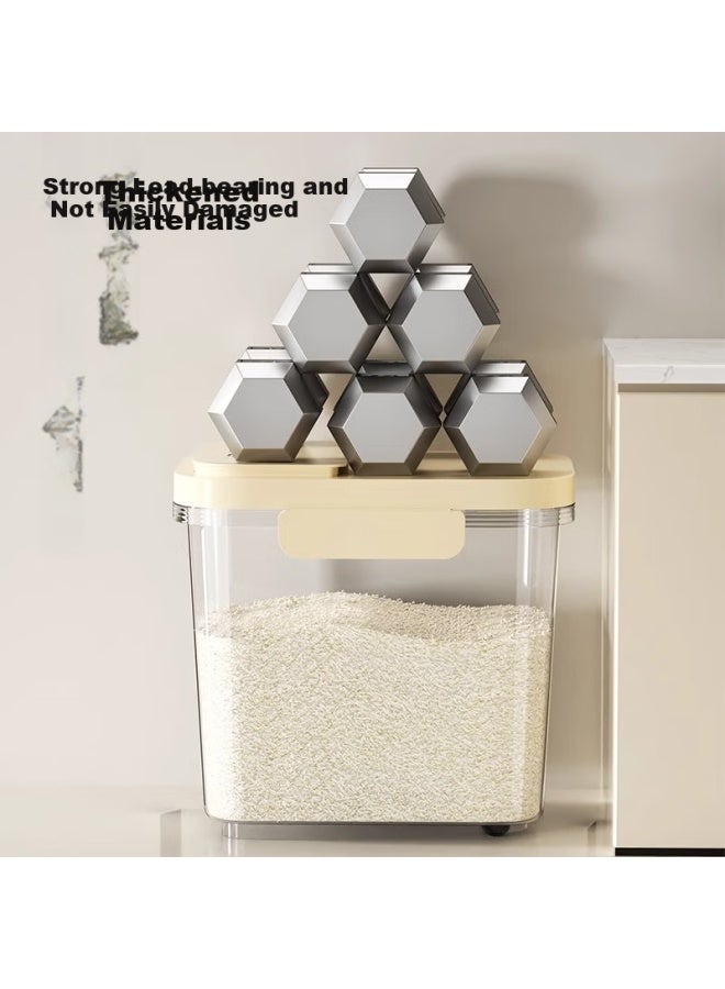 Muya Rice Container, Household Insect-proof And Moisture-proof Sealed Rice Storage Box, Flour Container, Grain Storage Jar, Rice Storage Bin - Image 5