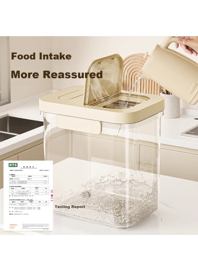 Muya Rice Container, Household Insect-proof And Moisture-proof Sealed Rice Storage Box, Flour Container, Grain Storage Jar, Rice Storage Bin - Image 4