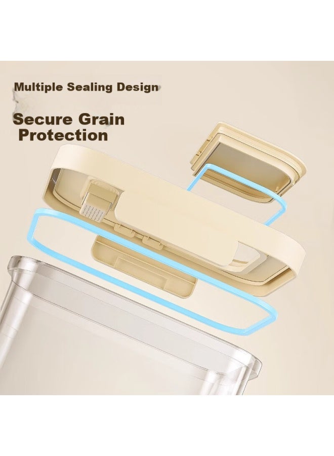 Muya Rice Container, Household Insect-proof And Moisture-proof Sealed Rice Storage Box, Flour Container, Grain Storage Jar, Rice Storage Bin - Image 2