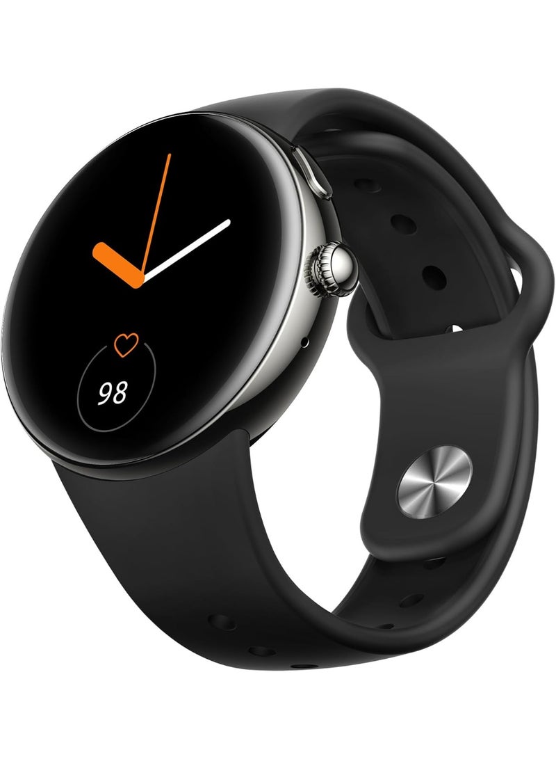 Parsonver AMOLED Smart Watch for Women Men, Always-On Display Fitness Tracker, Answer/Make Calls, 2 Quick-Release Bands, Heart Rate, Sleep Monitor, 120+ Sports Modes (Black, 43mm) - Image 1
