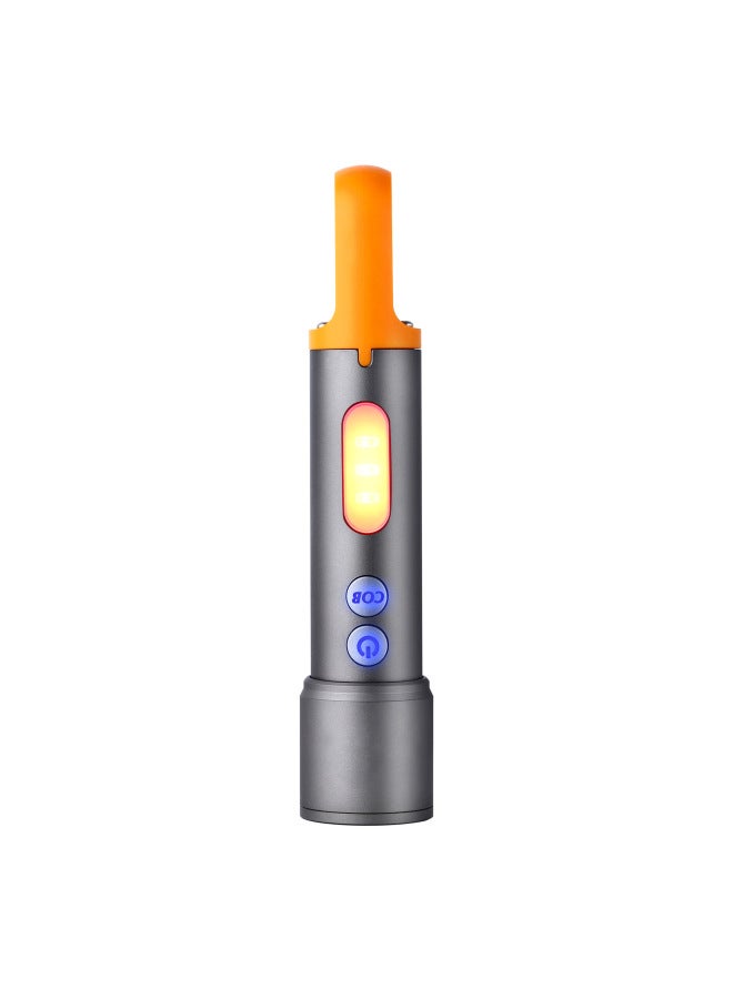 LED White Laser With Side Light Type-C Charging Multifunctional Camping Aluminum Alloy Telescopic Zoom Mini Flashlight-Color:836 / P50 Wick (1200 MA)