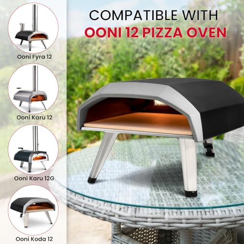 Unicook Pizza Stone 13 Inch, Cordierite Square Baking Stone for Ooni 12 Oven, Ideal for Making Crispy Crust Pizzas Bread and Cookies - Image 3